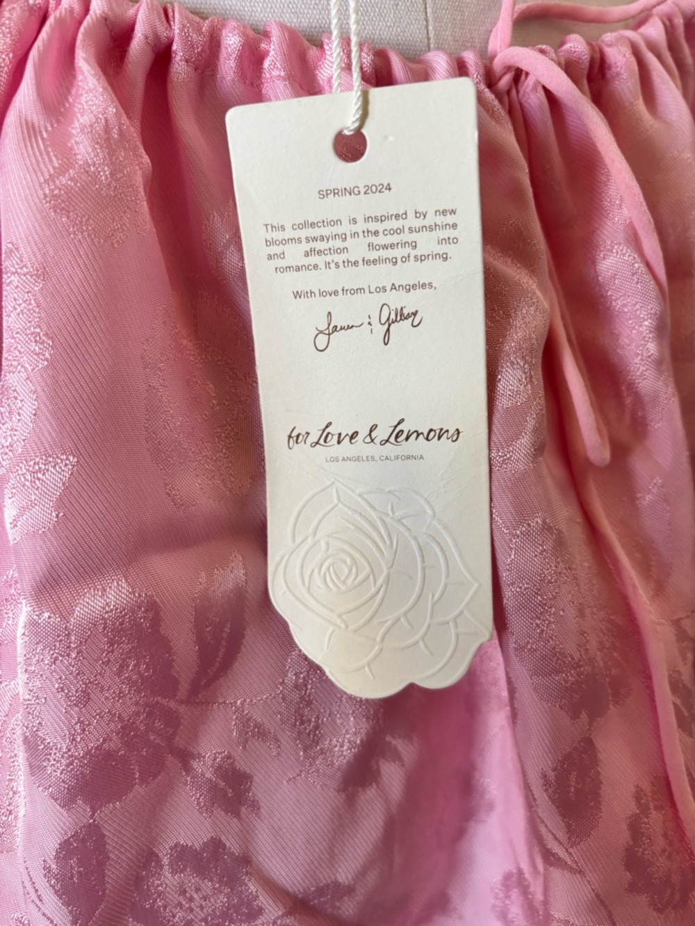For Love And Lemons Pink Slip Dress Victoria Secret - Picture 7 of 7